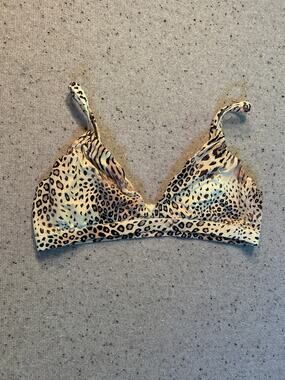 SKIMS leopard print triangle bralette XL
